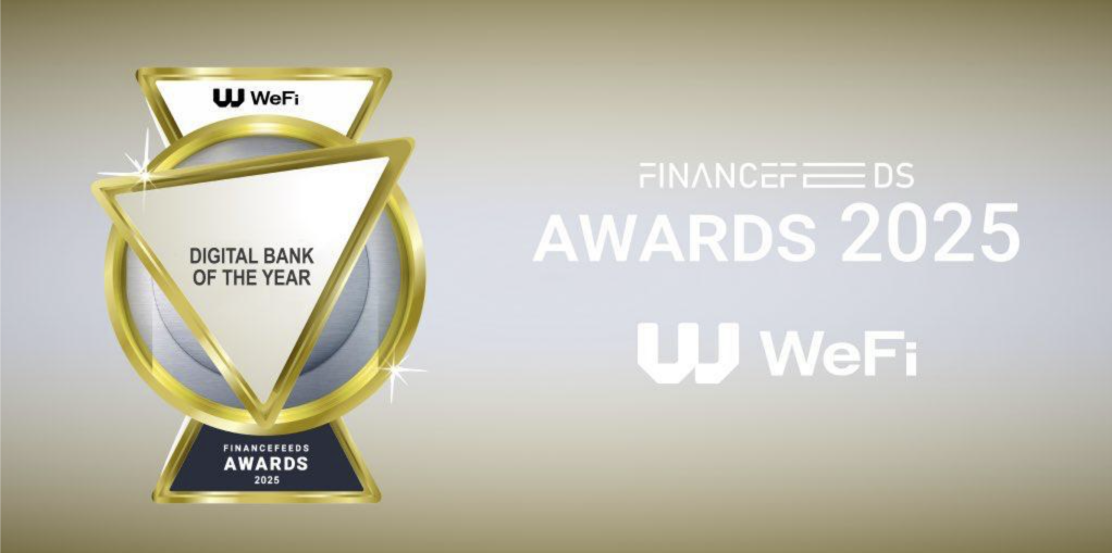 WeFi has WON the Digital Bank of the Year award at the FinanceFeeds Awards 2025